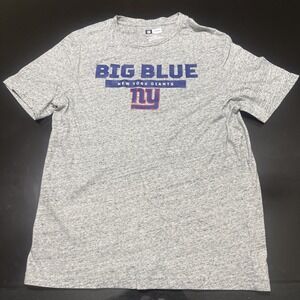 New York Giants NFL team apparel big blue gray men's large T-shirt 10135